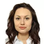 Ukrainian Alliance Крупним планом жінка, яка представляє Український Альянс.